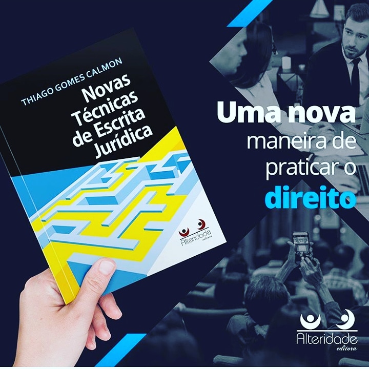 Imagem com fundo escuro e os dizeres Uma nova maneira de praticar o direito